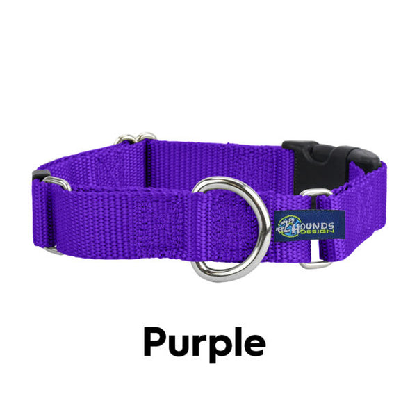 2 Hounds Design 5/8" Buckle Martingale Nylon Dog Collar-Store For The Dogs