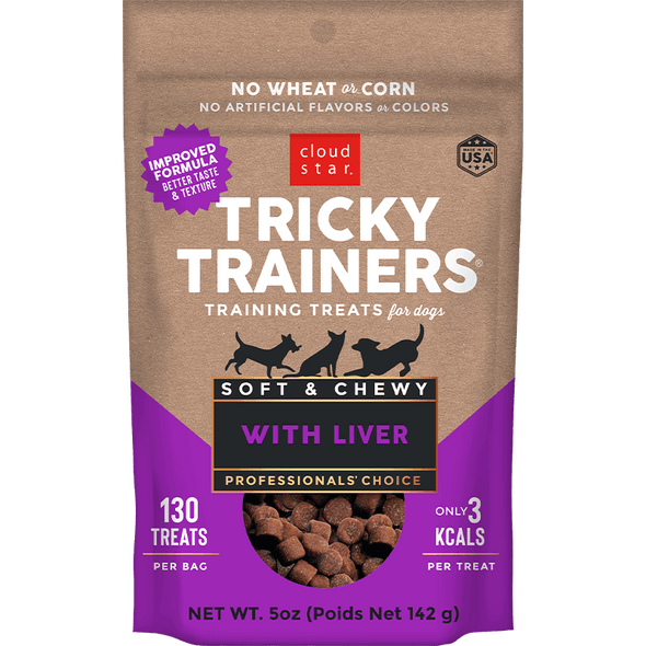 Cloud Star Chewy Tricky Trainers Liver Dog Treats-Store For The Dogs