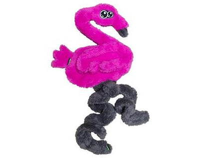 Flamingo Stuffing-Free Springy Thing Dog Toy-Store For The Dogs