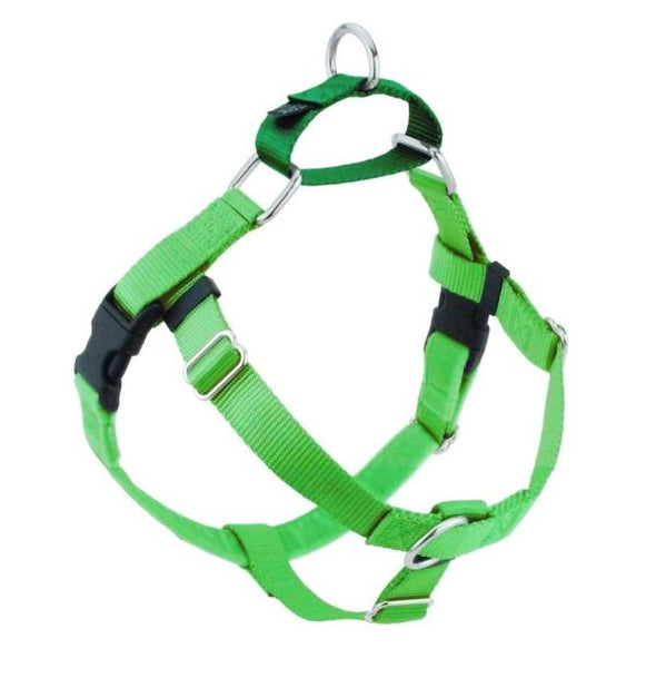 2 Hounds Design Freedom No-Pull Nylon Dog Harness - Neon Green-Store For The Dogs