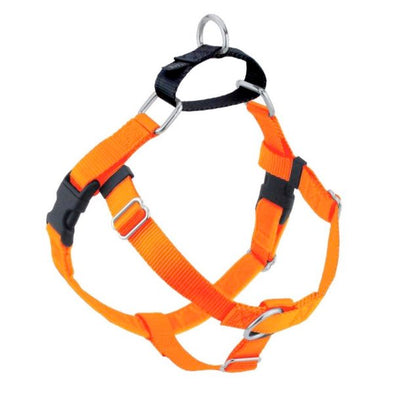 2 Hounds Design Freedom No-Pull Nylon Dog Harness - Neon Orange-Store For The Dogs