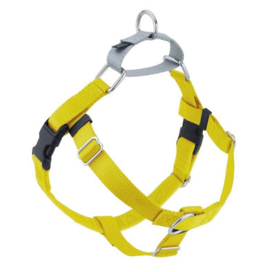 2 Hounds Design Freedom No-Pull Nylon Dog Harness - Yellow-Store For The Dogs