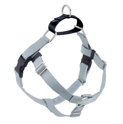 2 Hounds Design Freedom No-Pull Nylon Dog Harness - Silver-Store For The Dogs