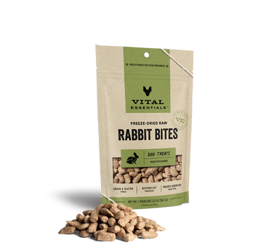 Vital Essentials Freeze-Dried Rabbit Bites-Store For The Dogs