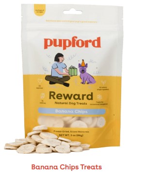 Pupford Banana Chips Treats-Store For The Dogs