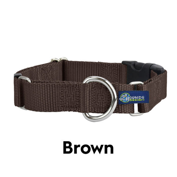 2 Hounds Design 1" Buckle Nylon Martingale Dog Collar-Store For The Dogs
