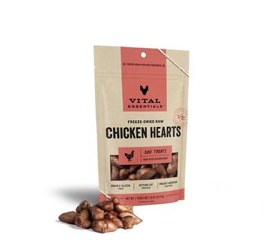 Vital Essentials Freeze-Dried Chicken Hearts-Store For The Dogs