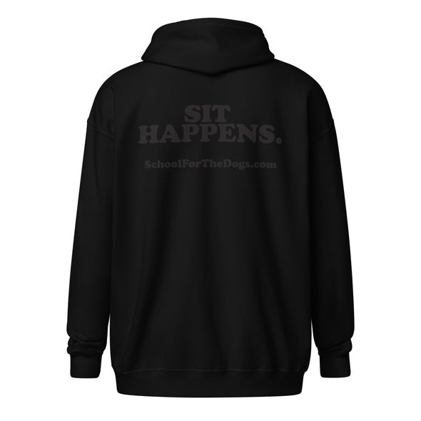 Sit Happens heavy-blend zip hoodie-Store For The Dogs