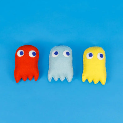 Ware of the Dog Boiled Wool Pacman Ghost Toy-Store For The Dogs
