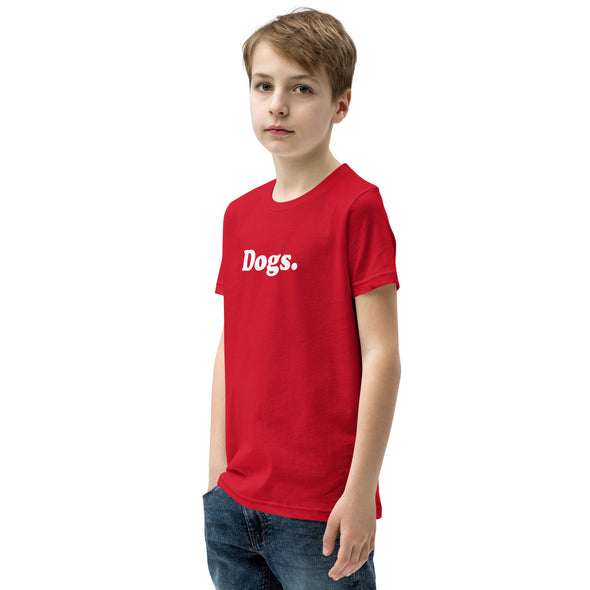 "Dogs." Youth Short Sleeve T-Shirt-Store For The Dogs