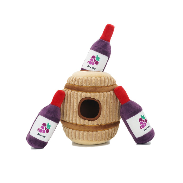 HugSmart Autumn Tailz - Wine Barrel Dog Burrow Toy-Store For The Dogs