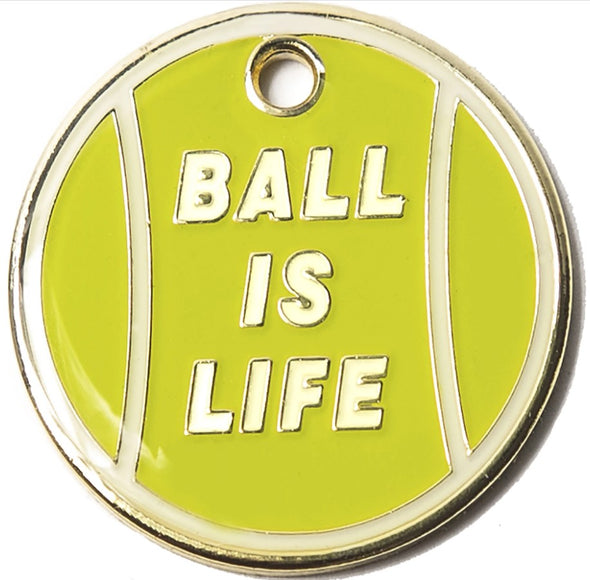 Trill Paws "Ball is Life" Personalized Dog & Cat ID Tag-Store For The Dogs