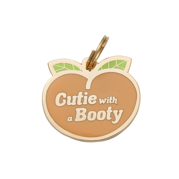 Two Tails Pet Company "Cutie with a Booty" Personalized Dog & Cat ID Tag-Store For The Dogs