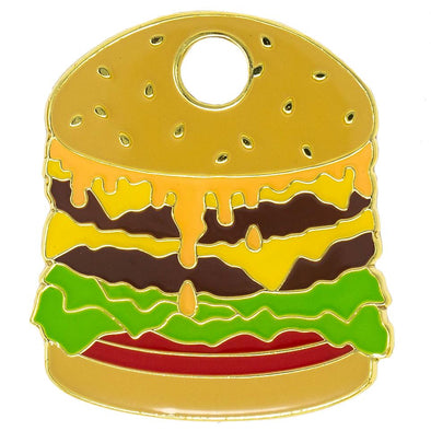 Trill Paws Hamburger Personalized Dog & Cat ID Tag-Store For The Dogs