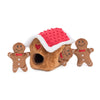 ZippyPaws Holiday Gingerbread House Burrow Toy-Store For The Dogs