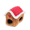 ZippyPaws Holiday Gingerbread House Burrow Toy-Store For The Dogs