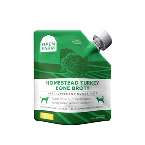 Open Farm Homestead Turkey Bone Broth for Dogs and Cats-Store For The Dogs