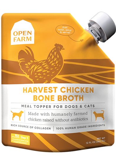 Open Farm Homestead Chicken Bone Broth for Dogs and Cats-Store For The Dogs