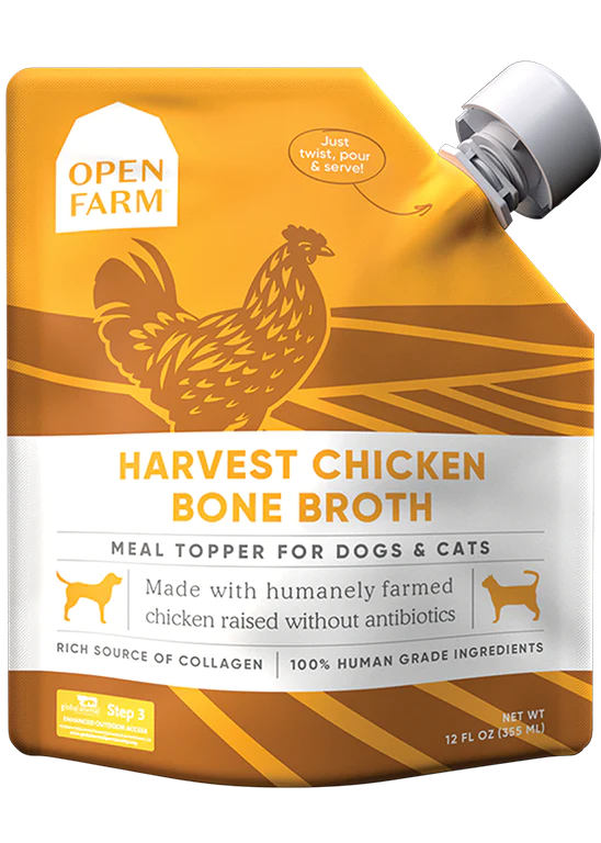 Open Farm Homestead Chicken Bone Broth for Dogs and Cats-Store For The Dogs