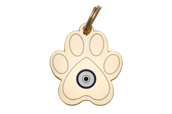 Two Tails Pet Company Paw Evil Eye Personalized Dog & Cat ID Tag-Store For The Dogs