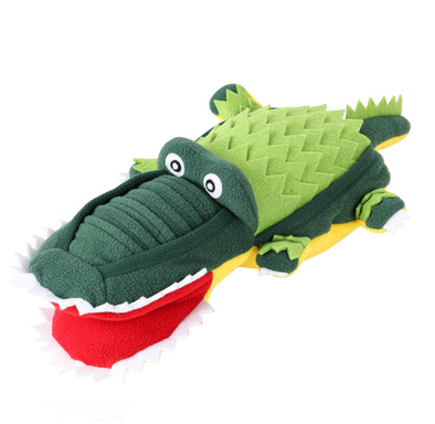 Squeaky Alligator Snuffle Nose Work Toy-Store For The Dogs