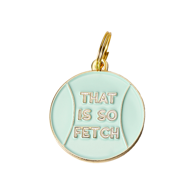 Two Tails Pet Company "That is So Fetch" Personalized Dog & Cat ID Tag-Store For The Dogs