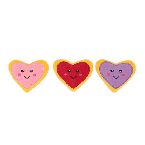 ZippyPaws Valentine's Miniz - Heart Cookies-Store For The Dogs