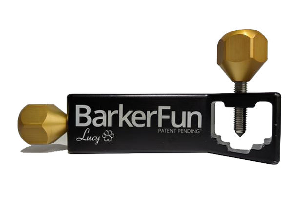 The Treat Clincher Anodized Aluminum Bully Stick and Yak Chew Holder by BarkerFun-Store For The Dogs